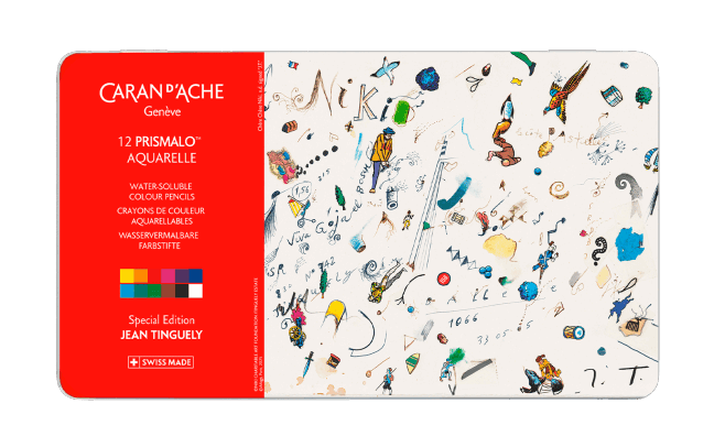 Box of 12 Colours PRISMALO™ AQUARELLE Jean Tinguely Chère Chère Niki – Special Edition
