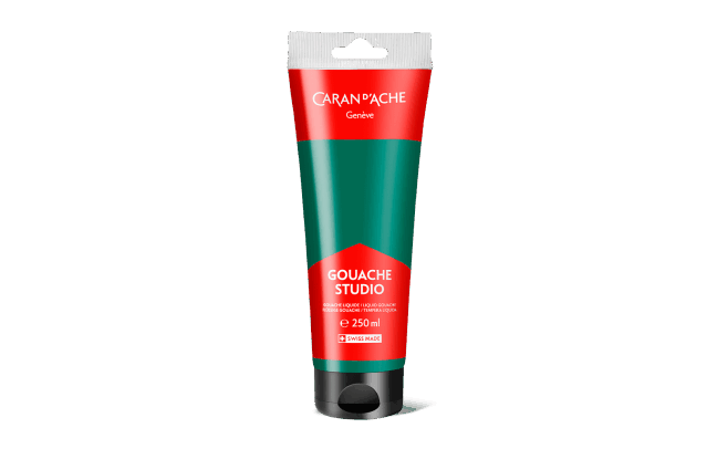 Tube 250 ml Gouache Studio Smaragdgrün