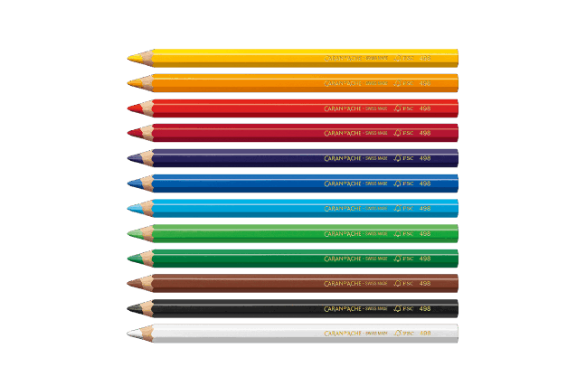 Boîte Carton 12 Couleurs Maxi SWISSCOLOR aquarellable