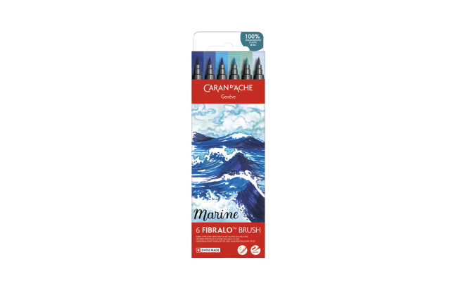 Set 6 Feutres Fibralo™ Brush Marine