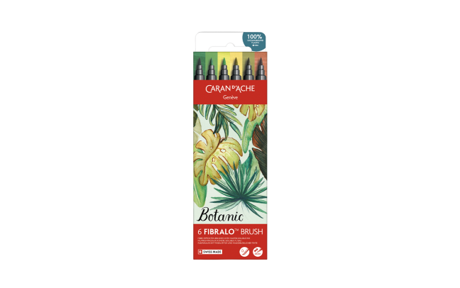 Set 6 Fibre-tipped Pens Fibralo™ Brush Botanic