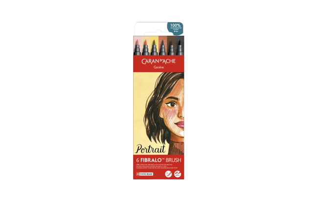 Set 6 Pennarelli Fibralo™ Brush Portrait