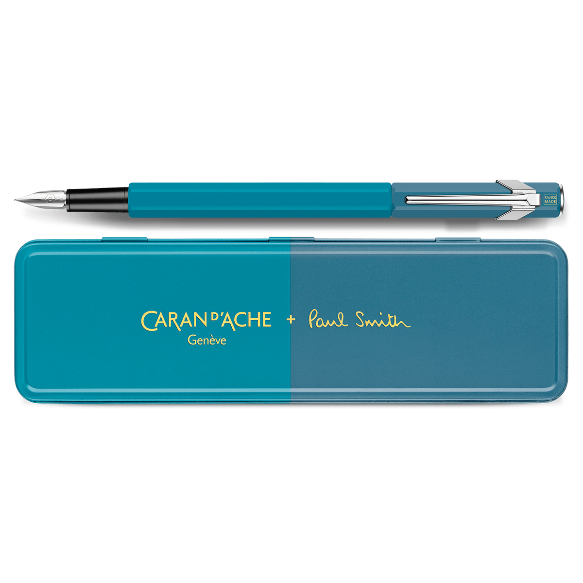 Penna stilografica 849™ PAUL SMITH Cyan Blue & Steel Blue (F) – Edizione limitata