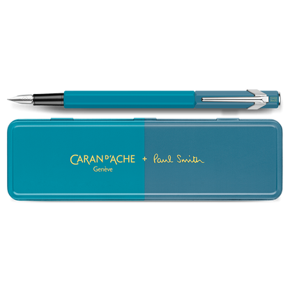 Penna stilografica 849™ PAUL SMITH Cyan Blue & Steel Blue (F) – Edizione limitata