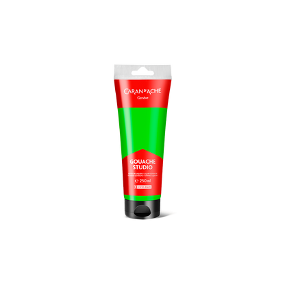 Tube 250 ml Gouache Studio Vert jaune fluo