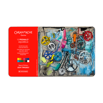 Etui 12 Farben PRISMALO™ AQUARELLE Jean Tinguely Sans Titre – Sonderedition