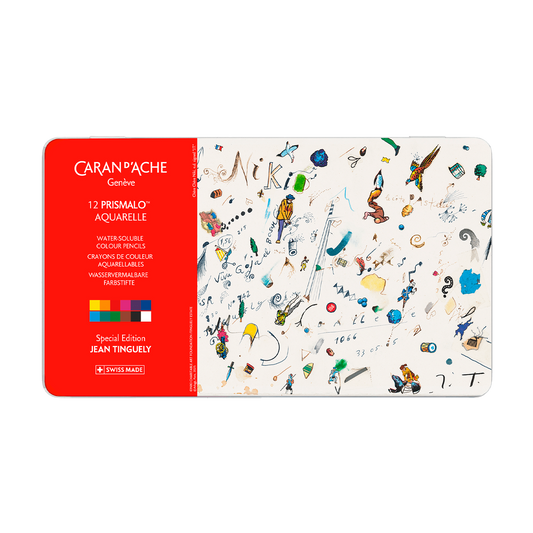 Box of 12 Colours PRISMALO™ AQUARELLE Jean Tinguely Chère Chère Niki – Special Edition