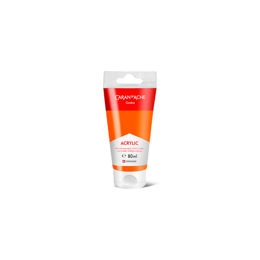 Tube 80 ml Acrylic Flame red