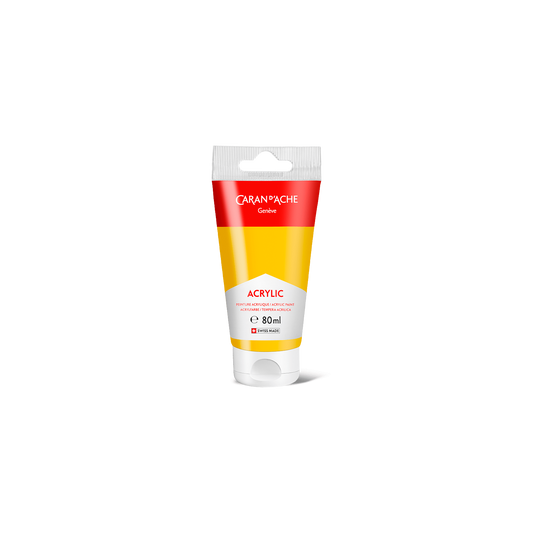 Tube 80 ml Acrylic Golden yellow