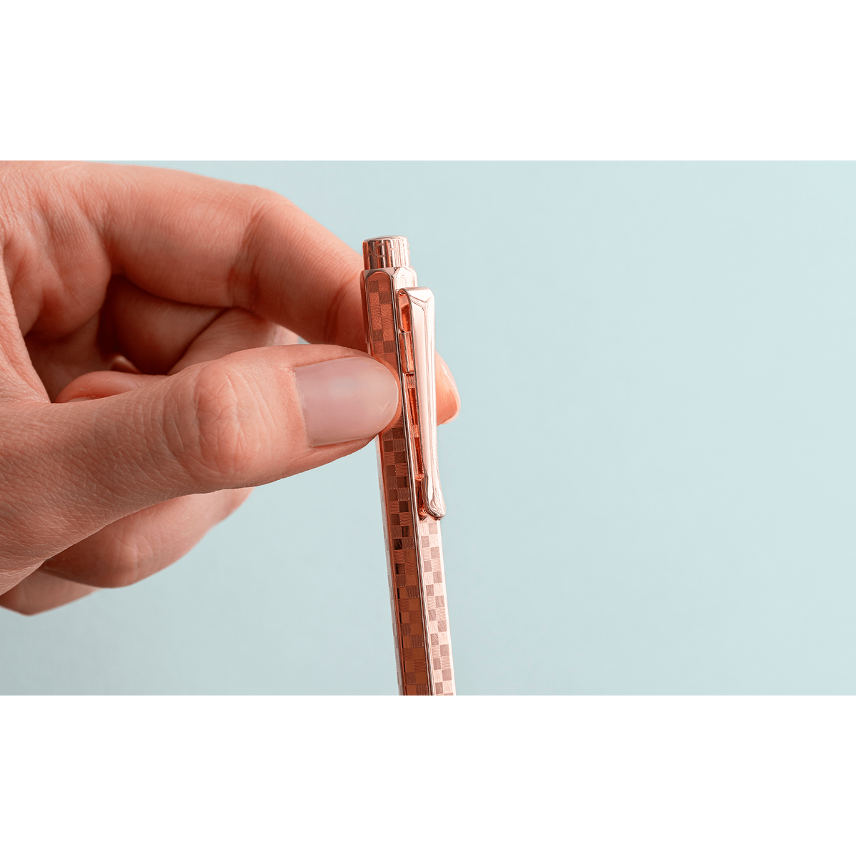 Kugelschreiber Ecridor™ Damier Roségold