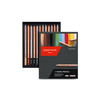 Box of 12 Colours PASTEL PENCILS