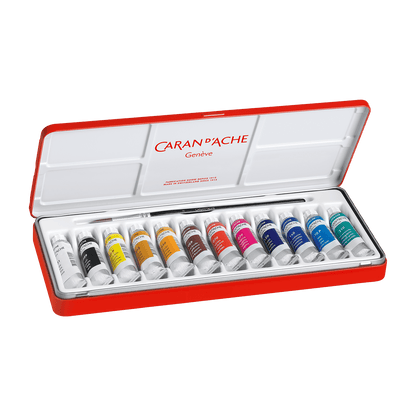 Box of 12 Tubes of Paint GOUACHE STUDIO 10 ml