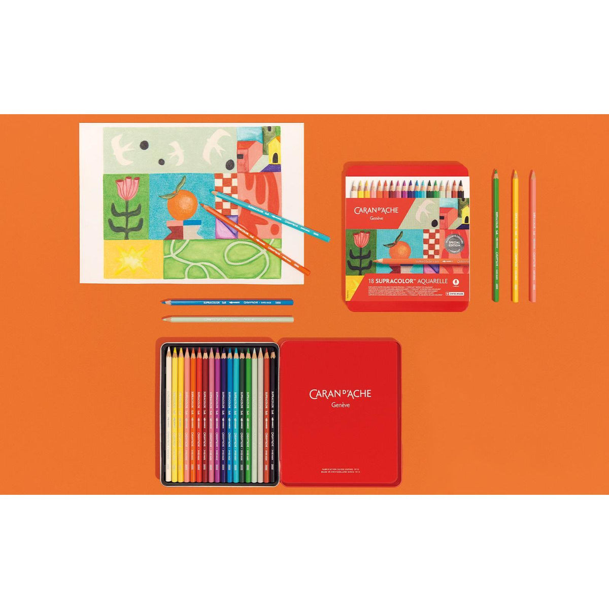 Scatola da 18 colori SUPRACOLOR™ Aquarelle – Edizione Speciale