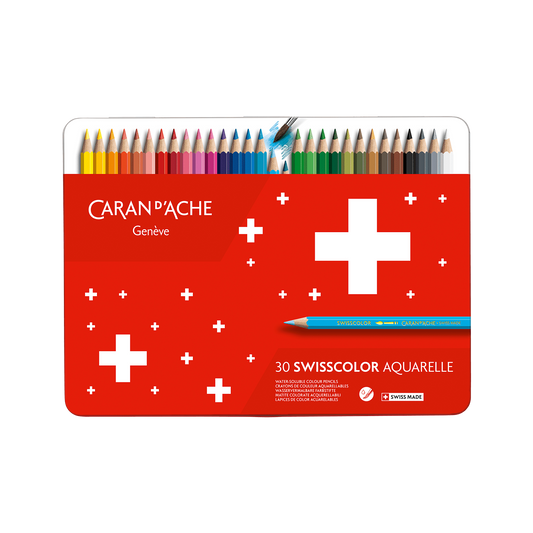 Etui mit 30 wasservermalbaren Farben SWISSCOLOR