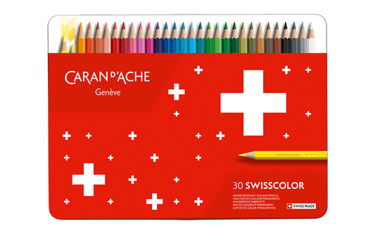 Box of 30 Colours Pencils SWISSCOLOR permanent