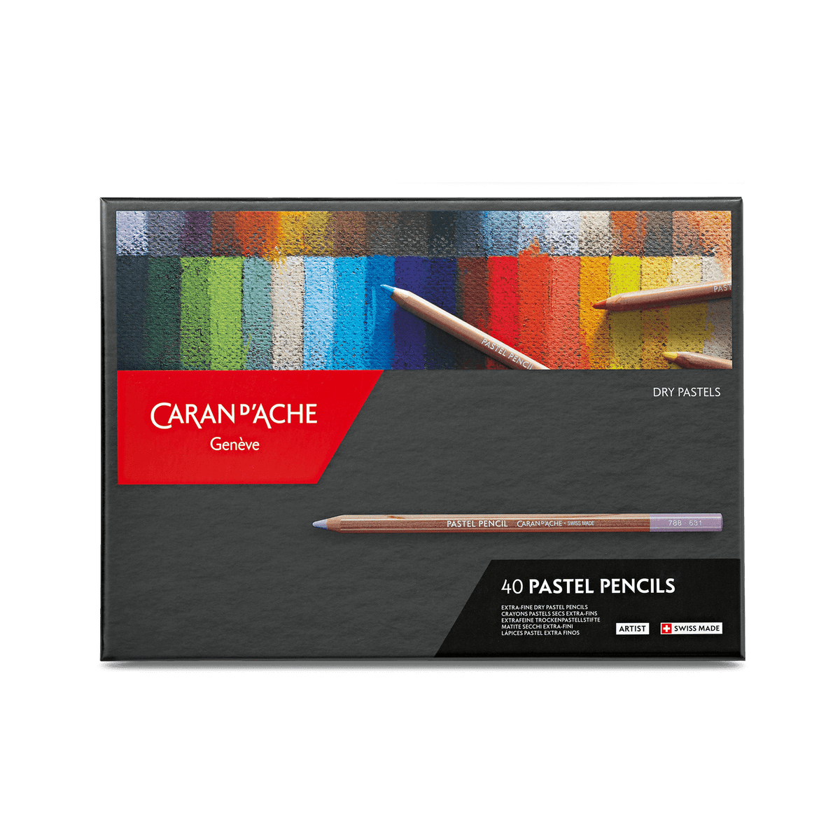Etui 40 Farben PASTEL PENCILS