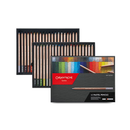 Etui 40 Farben PASTEL PENCILS
