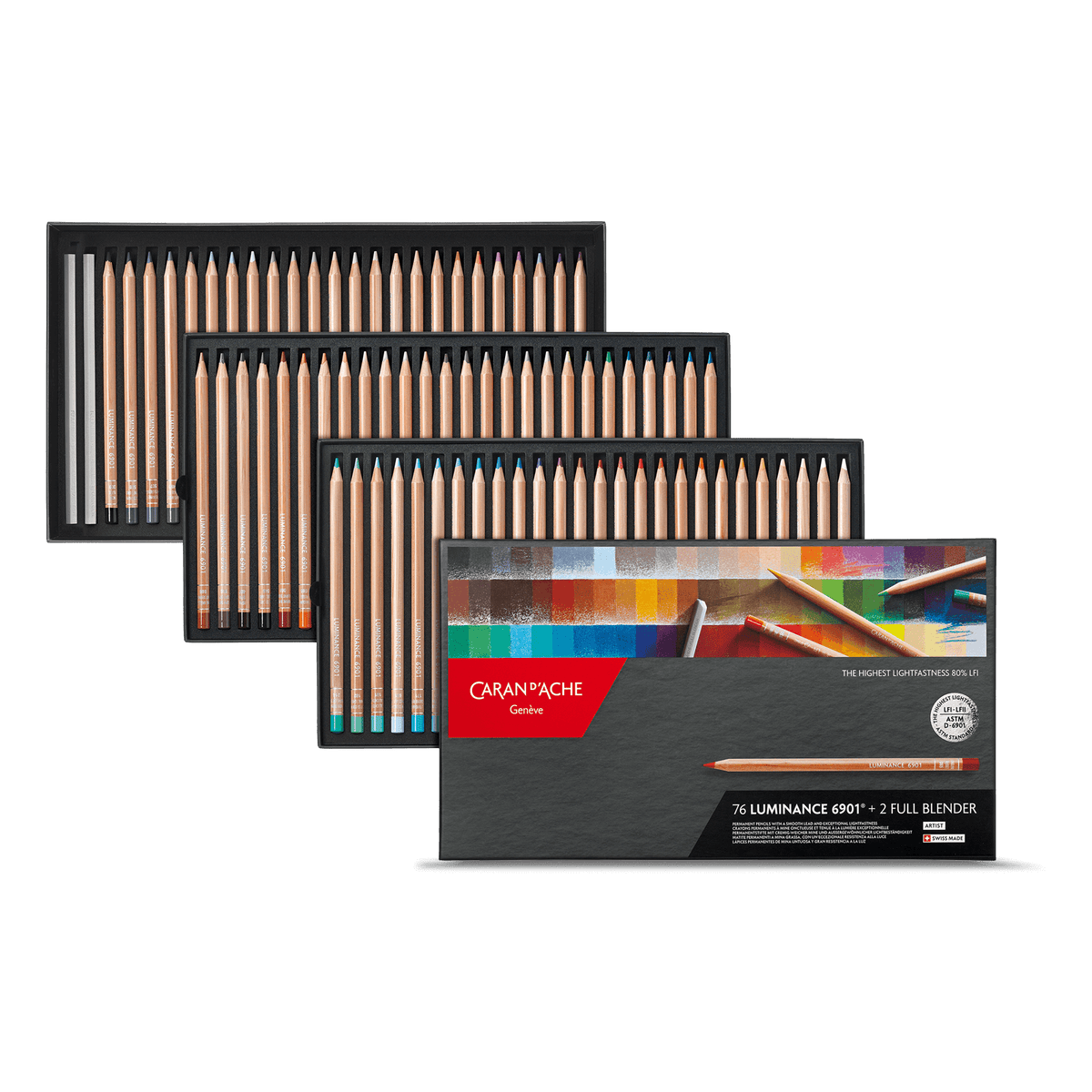 Box of 76 Colours LUMINANCE 6901™ + 2 Full Blender