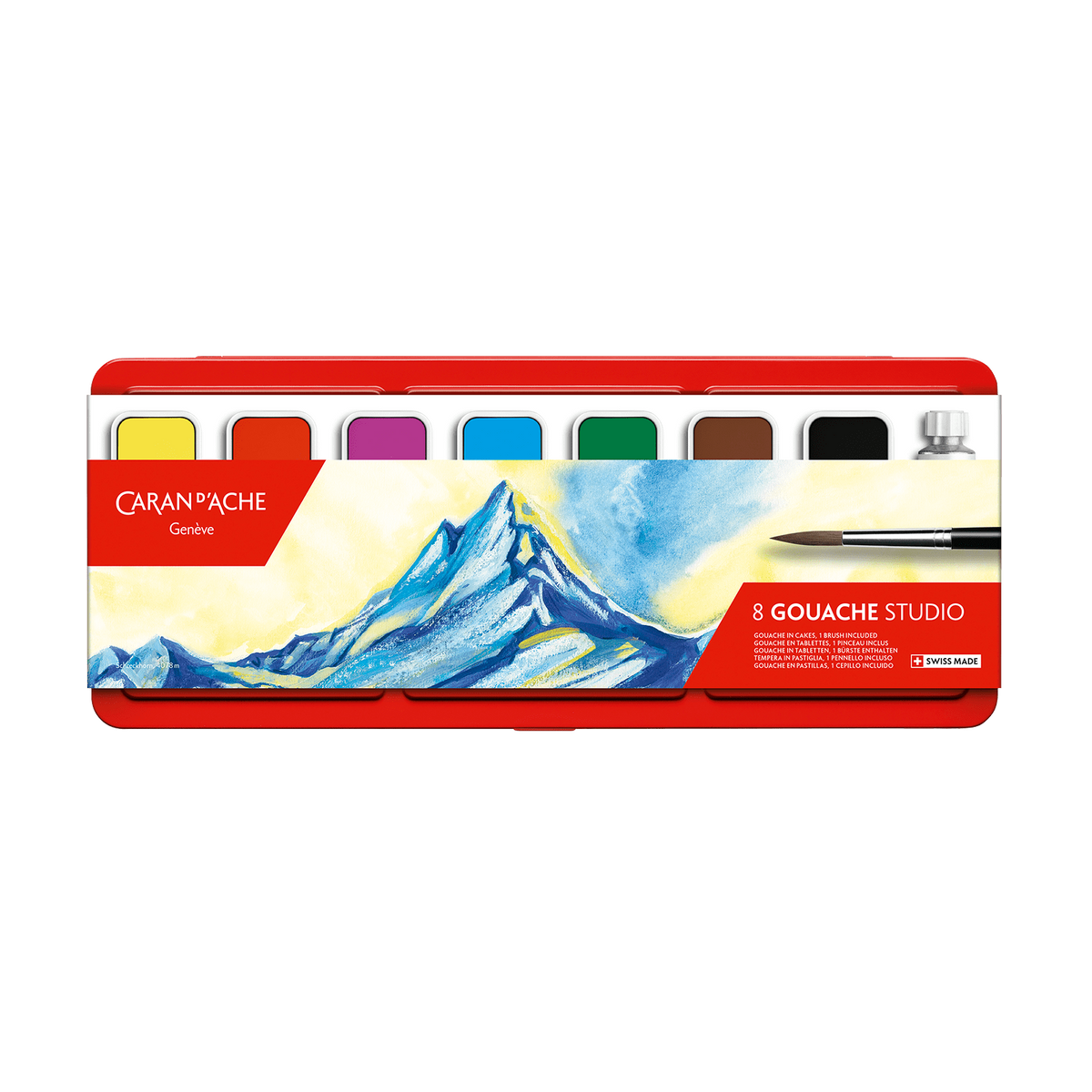 Boîte 8 Tablettes de Peinture GOUACHE STUDIO