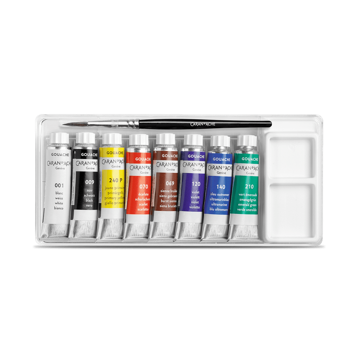 Box of 8 Tubes of Paint GOUACHE STUDIO 10 ml