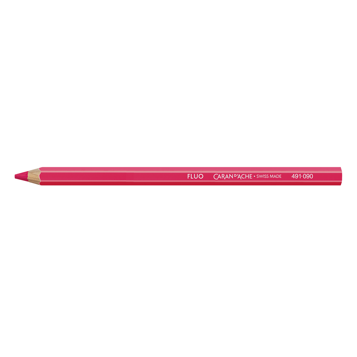 Boîte de 12 crayons MAXI Roses Fluo