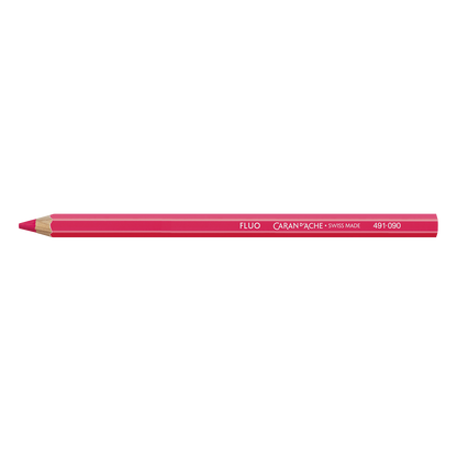Boîte de 12 crayons MAXI Roses Fluo