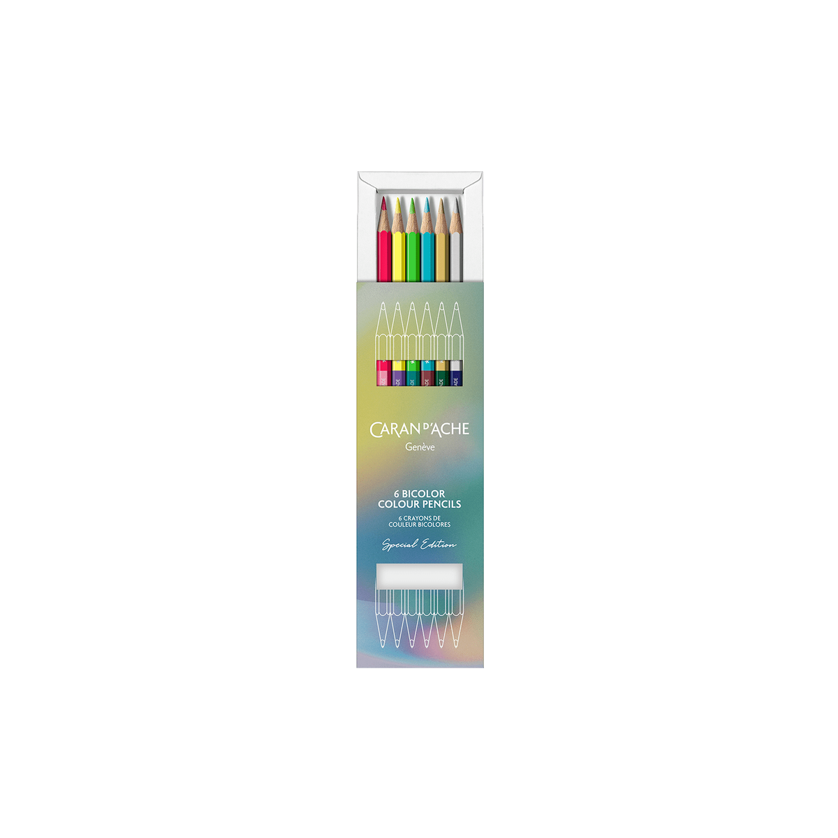 Packung mit 6 zweifarbigen Stiften CLAIM YOUR STYLE - Sonderedition