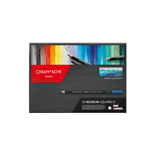 Marine Box of 20 Colours MUSEUM Aquarelle