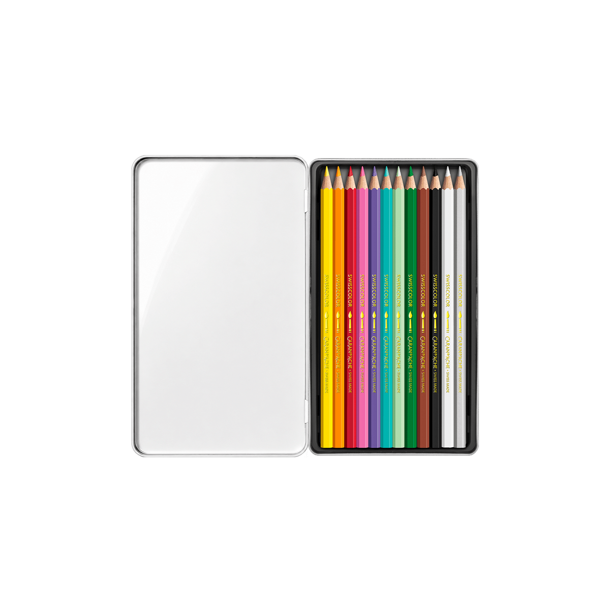 Box 12 Coloured Pencils Swisscolor Watercolour Montreux Jazz Festival