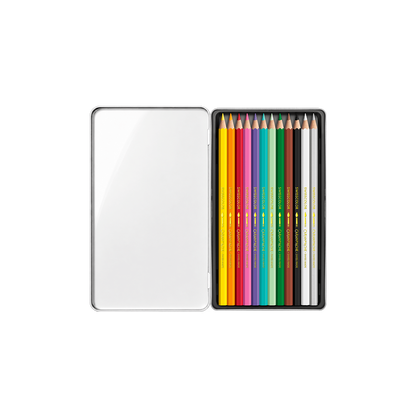 Box 12 Coloured Pencils Swisscolor Watercolour Montreux Jazz Festival