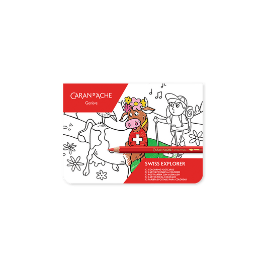 SWISS EXPLORER Colouring Postcards
