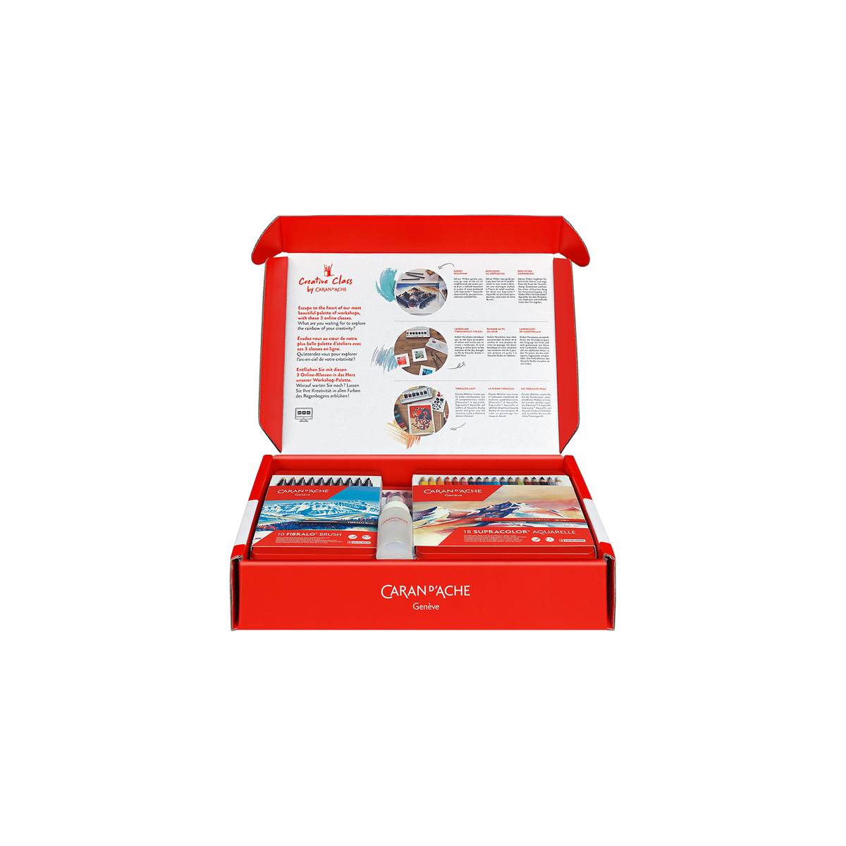Sortiment von Produkte Creative Box + 3 Online-Kreativkurse