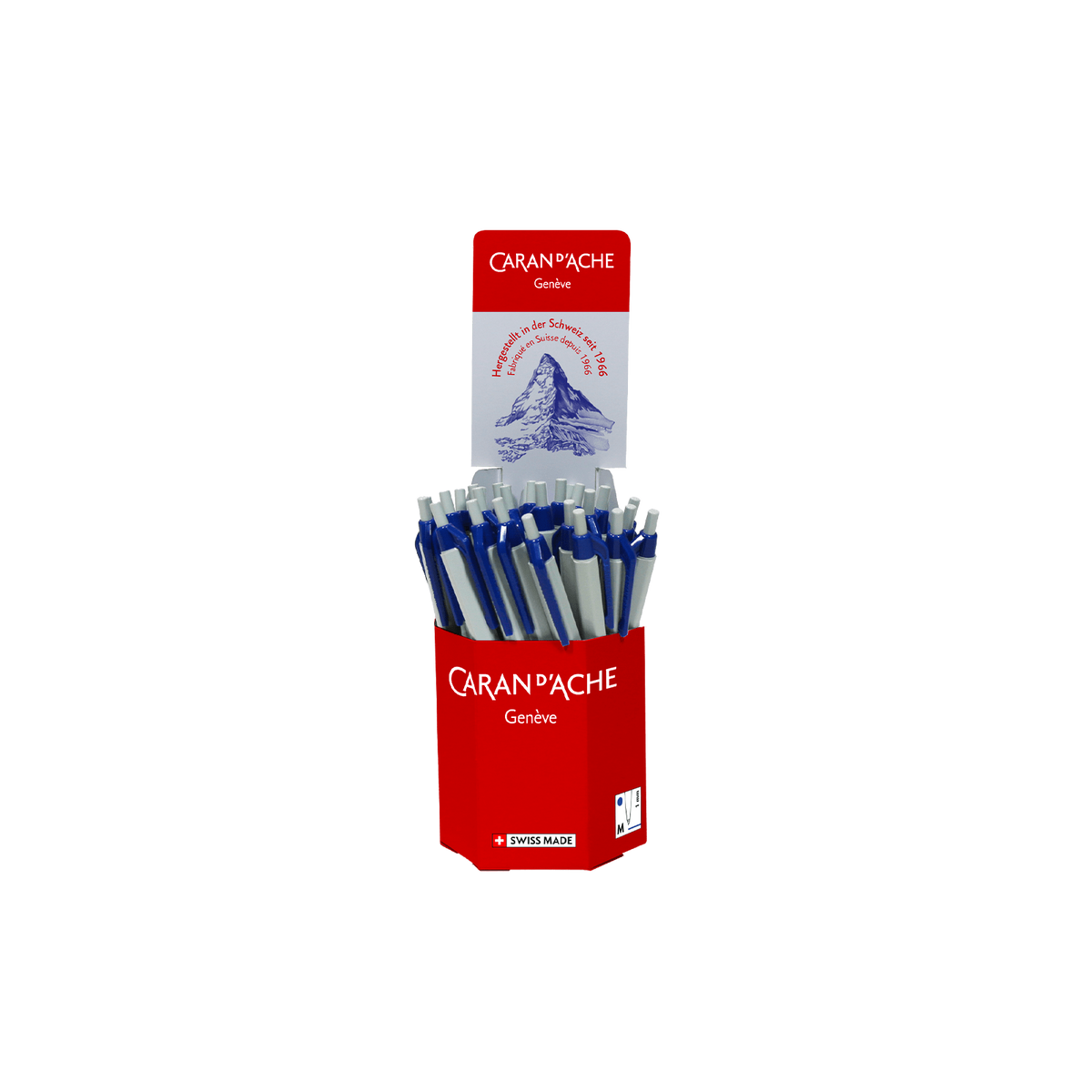 Becher mit 30 Kugelschreibern 825 Blau