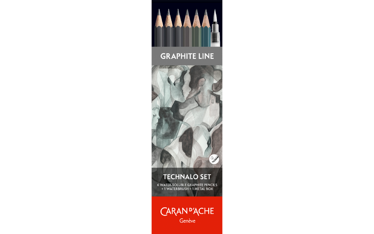 GRAPHITE LINE - 6 matite TECHNALO assortite (3B, B, HB)