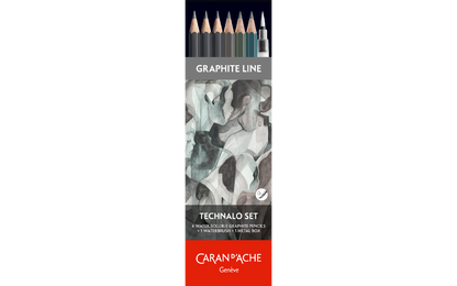 GRAPHITE LINE - 6 matite TECHNALO assortite (3B, B, HB)