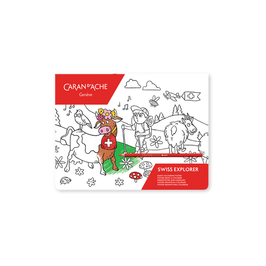 SWISS EXPLORER Giant Colouring Poster