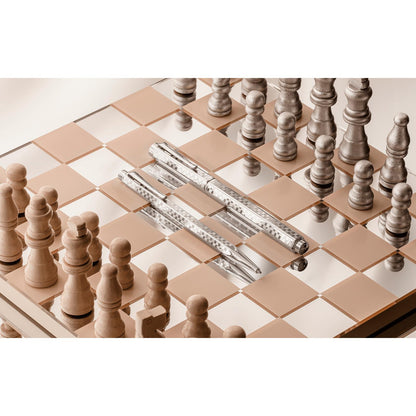 Penna Roller Ecridor™ Damier Grigio Argento