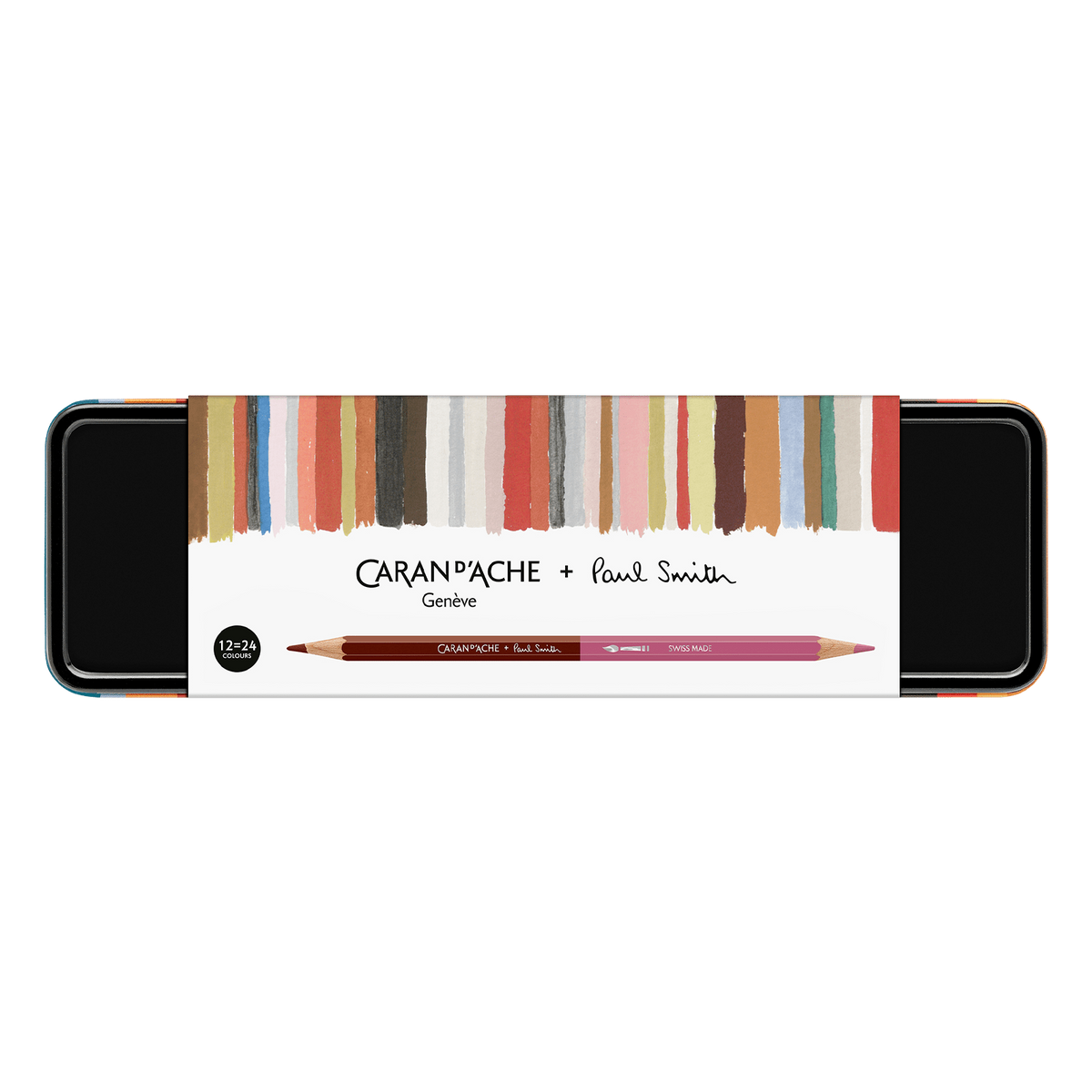 Scatola con 12 Matite Colorate Bicolori & 1 Pennello Paul Smith