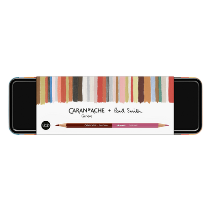 Scatola con 12 Matite Colorate Bicolori & 1 Pennello Paul Smith