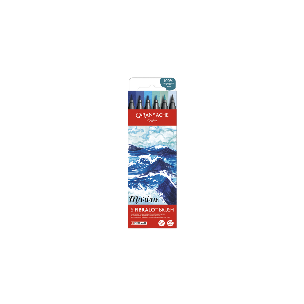 Set 6 Feutres Fibralo™ Brush Marine