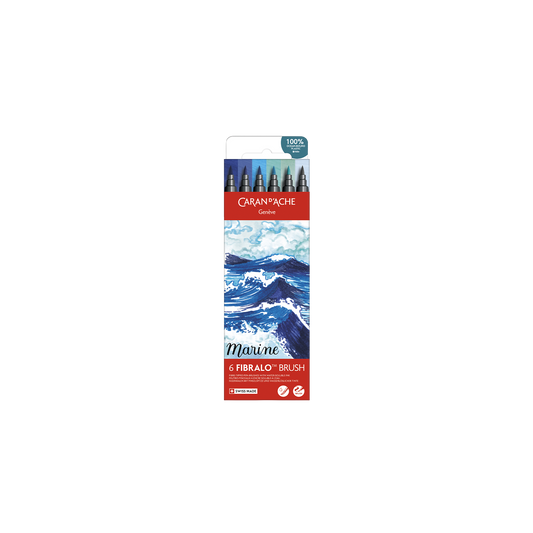 Set 6 Fasermaler Fibralo™ Brush Marine