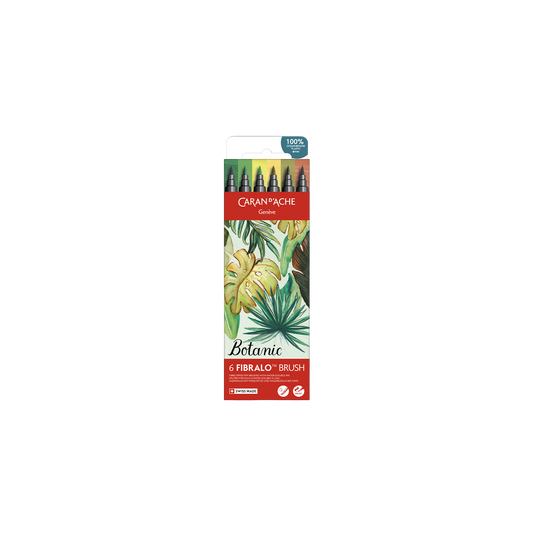 Set 6 Fibre-tipped Pens Fibralo™ Brush Botanic
