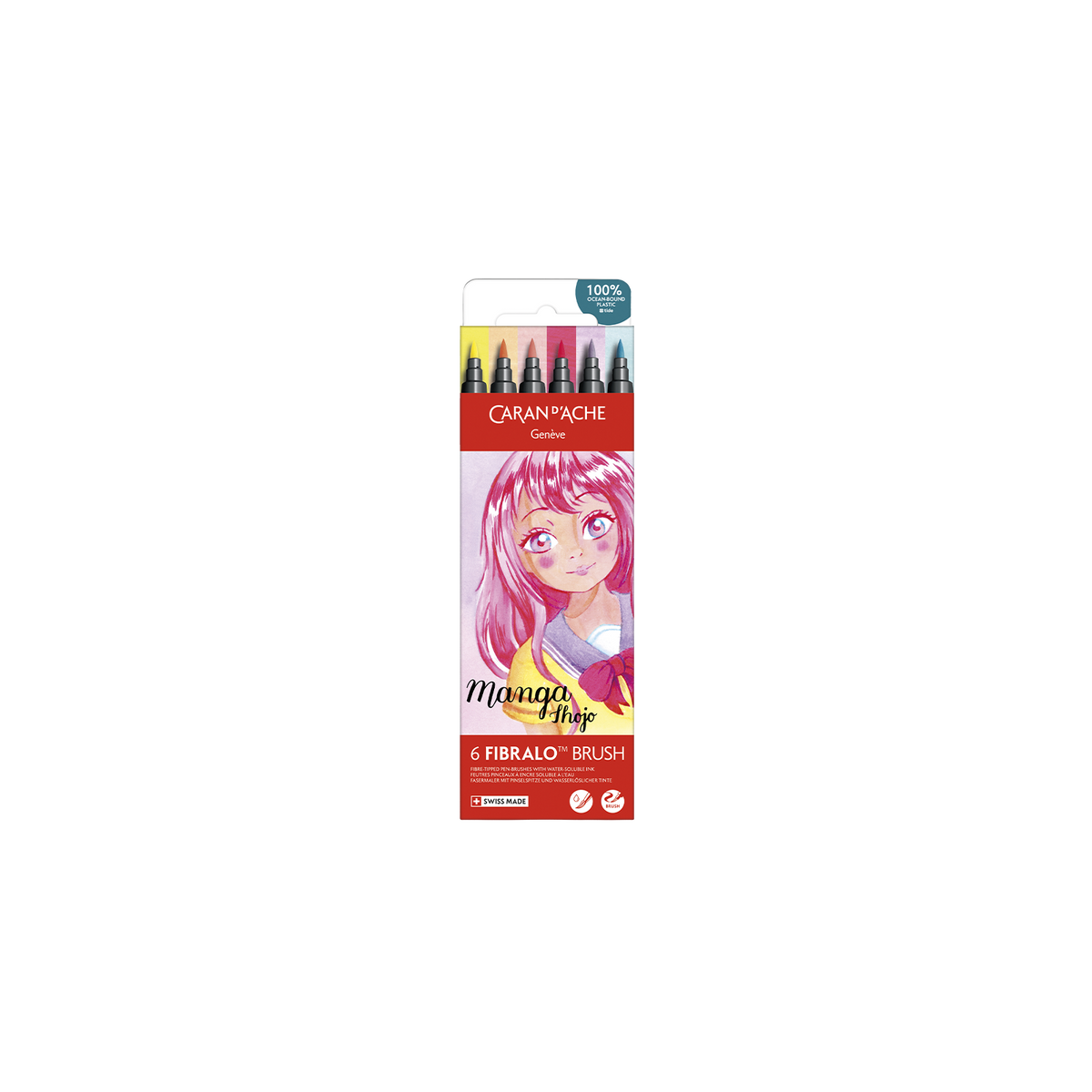 Set 6 Feutres Fibralo™ Brush Manga Shojo