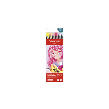 Set 6 Feutres Fibralo™ Brush Manga Shojo