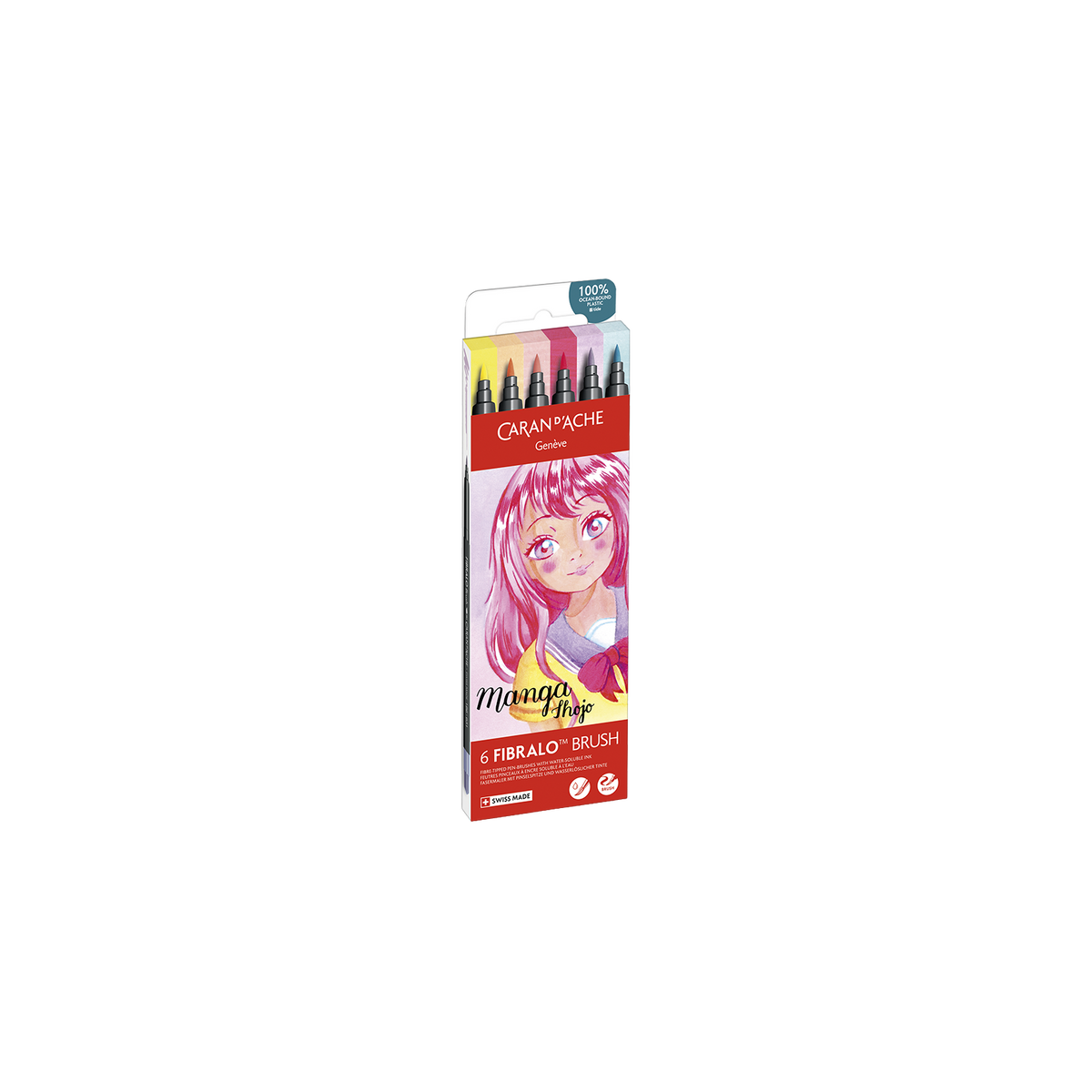 Set 6 Feutres Fibralo™ Brush Manga Shojo