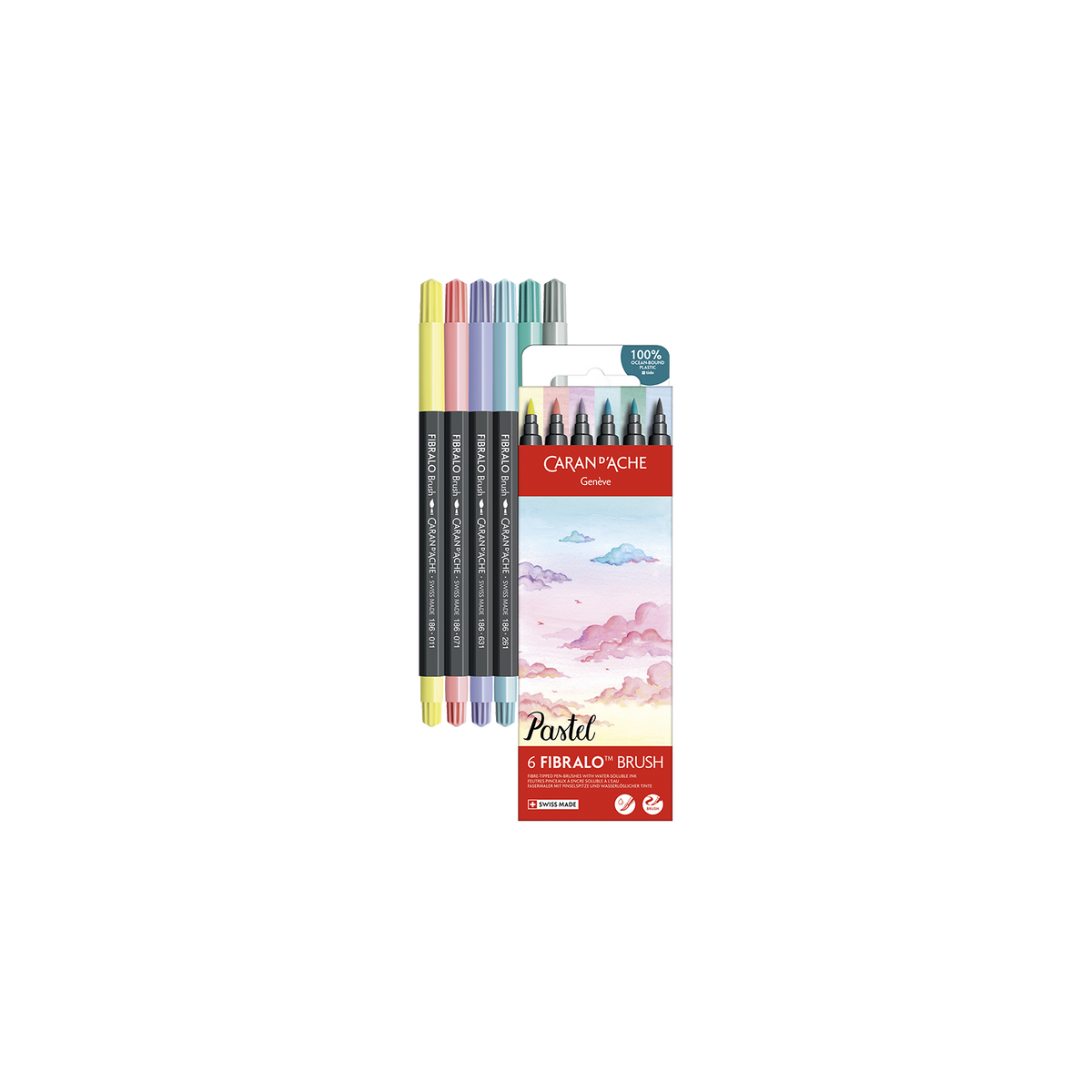 Set 6 Fasermaler Fibralo™ Brush Pastel
