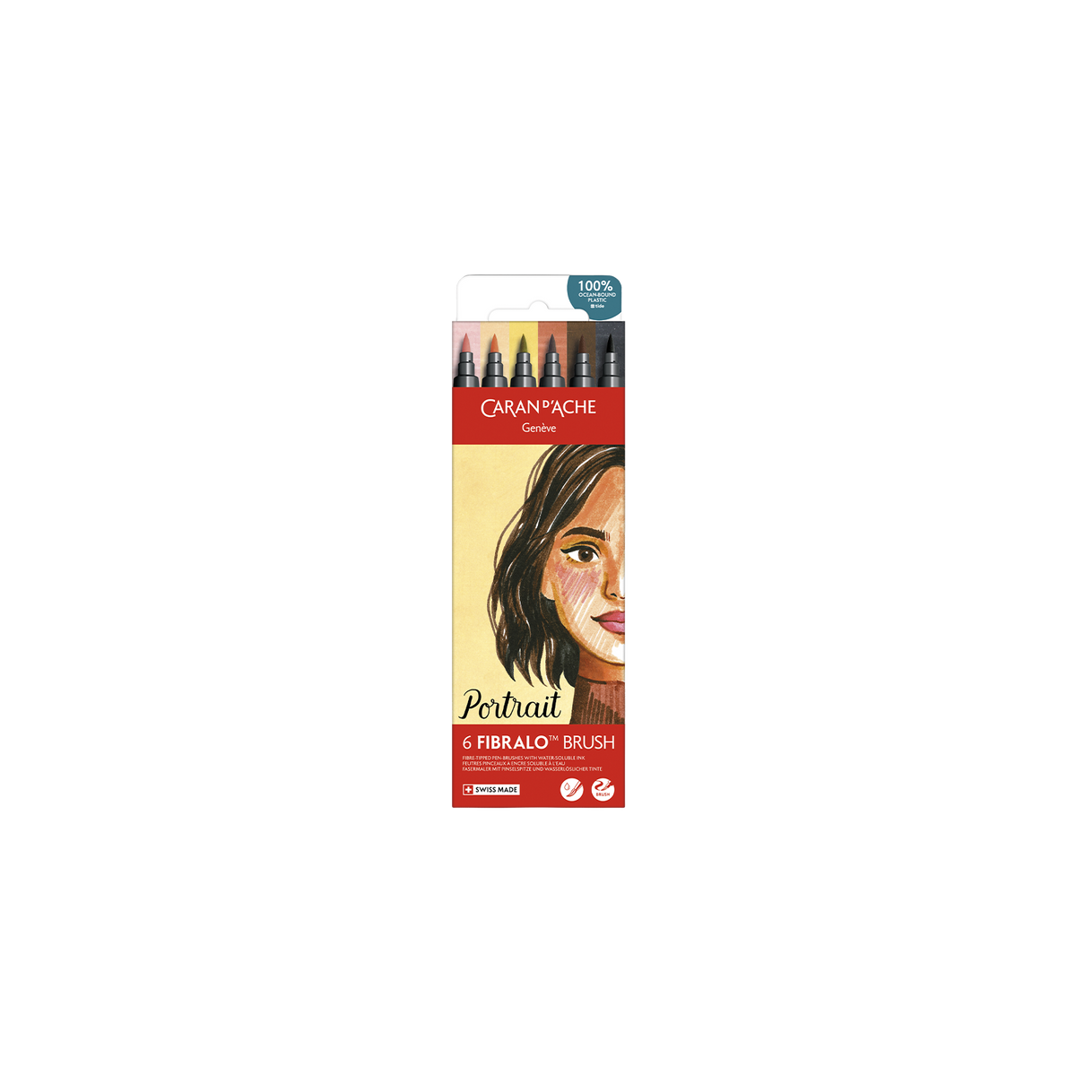 Set 6 Fasermaler Fibralo™ Brush Portrait