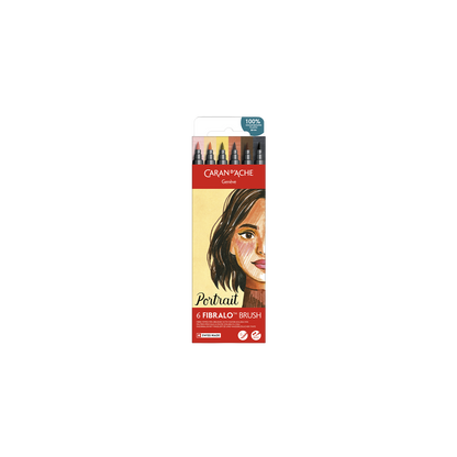 Set 6 Fasermaler Fibralo™ Brush Portrait
