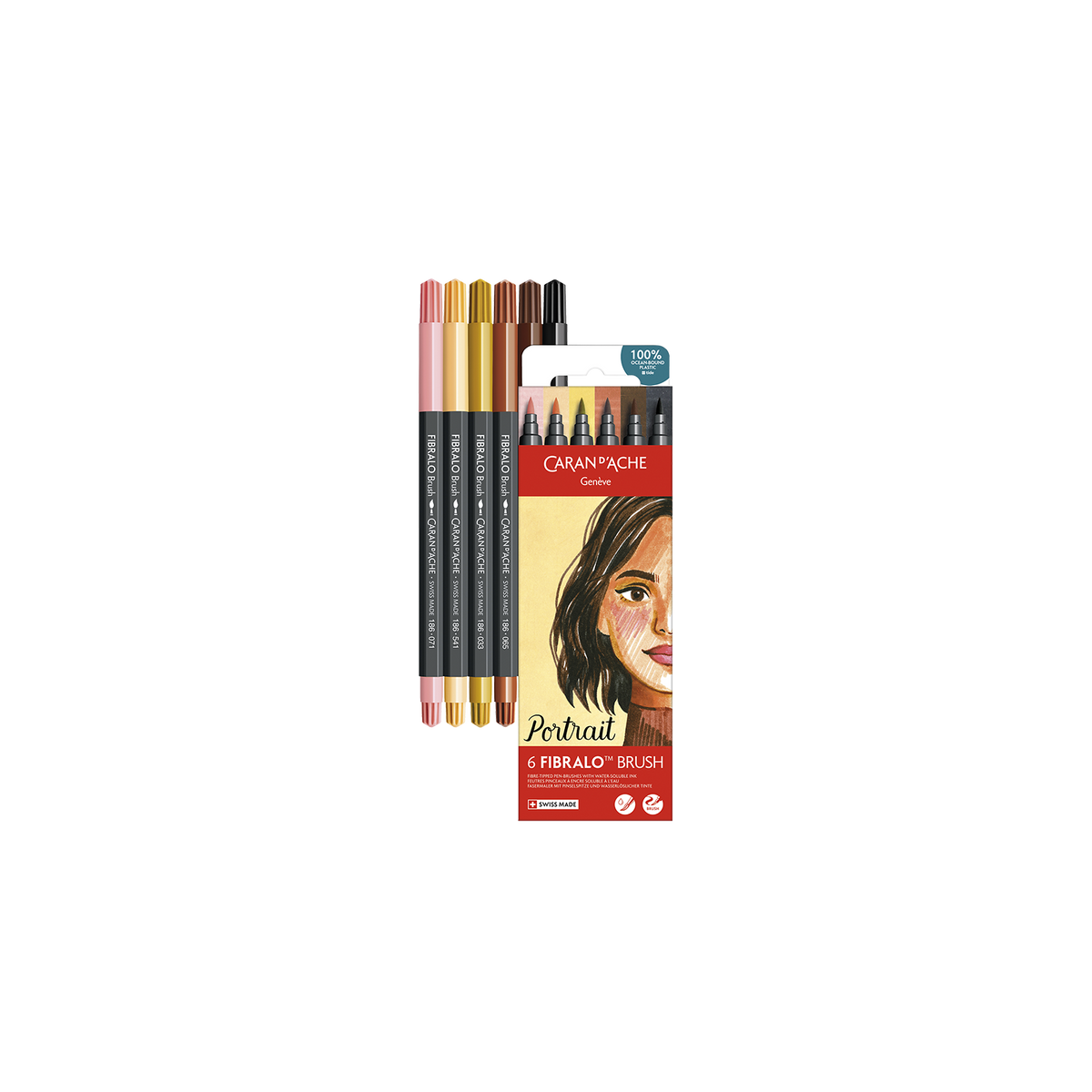 Set 6 Fasermaler Fibralo™ Brush Portrait