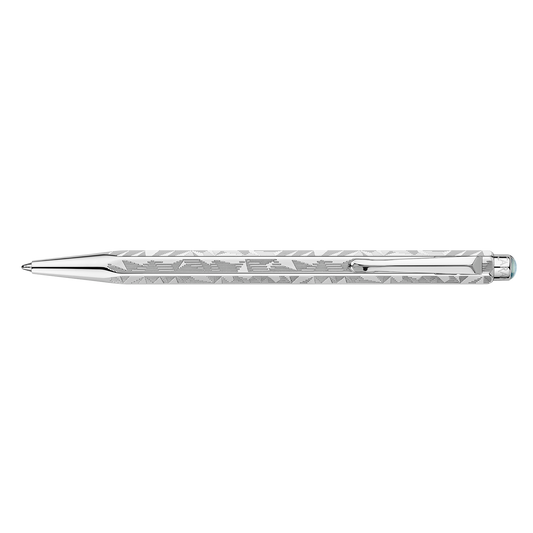 Set Ballpoint Pen Ecridor™ Alpine Frost & Polar Blue Leather Case